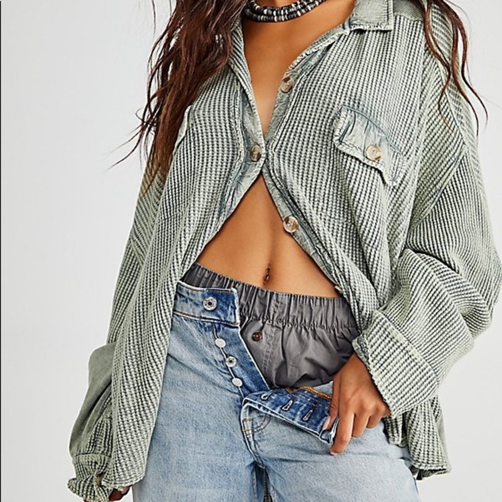 SOLD. Free People One Scout Jacket in Forest XS